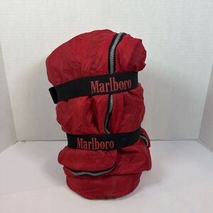 VINTAGE 1990s Marlboro Adventure  Team  Zero Degree Sleeping Bag Red/Plaid Lined